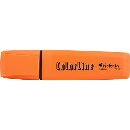 Szövegkiemelő, 1-5 mm, VICTORIA OFFICE, "ColorLine", narancssárga