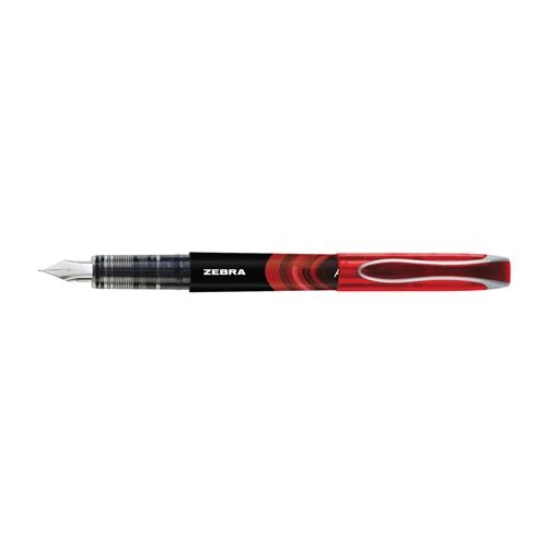 Töltőtoll, 0,6 mm, ZEBRA "Fountain pen", piros