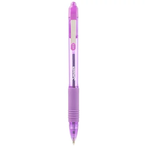 Golyóstoll, 0,27 mm, nyomógombos, ZEBRA "Z-Grip Smooth", lila