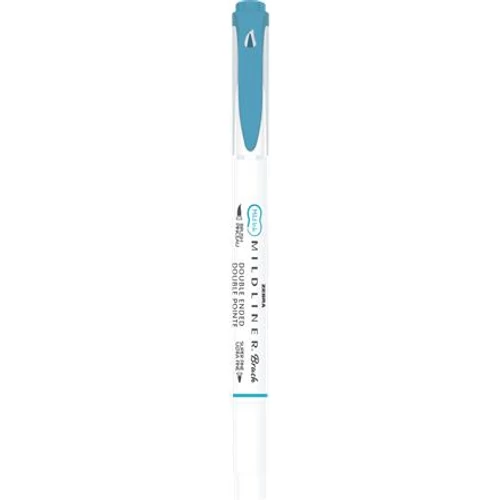 Ecsetirón, kétvégű ZEBRA "Mildliner Warm", füstkék
