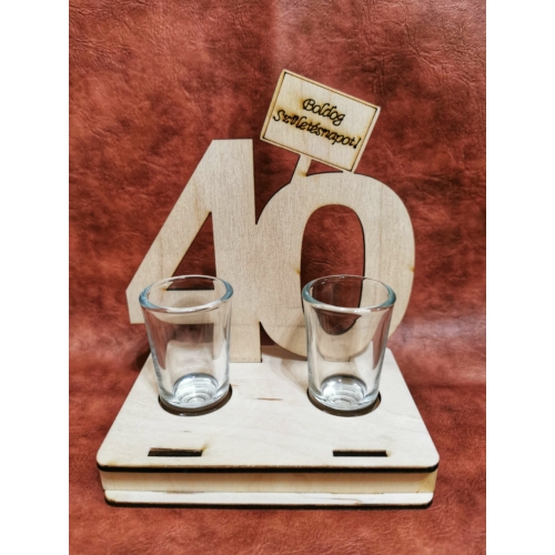 Évszámos italszett - 40 - Ajándék születésnapra