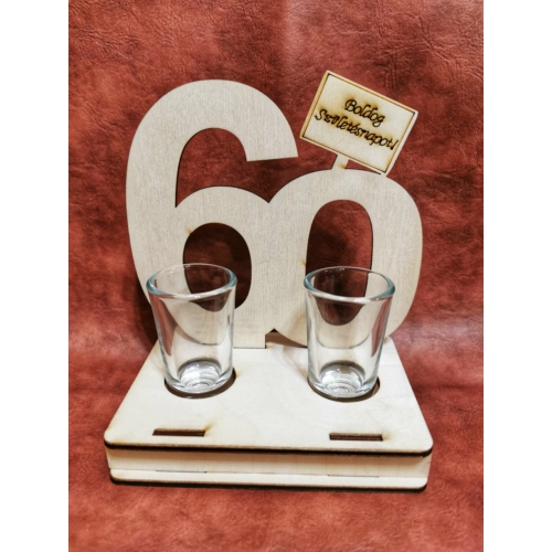 Évszámos italszett - 60 -Ajándék születésnapra