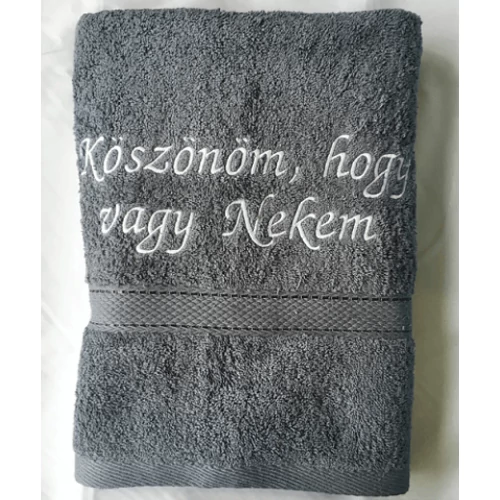 Törölköző - Köszönöm hogy vagy szürke