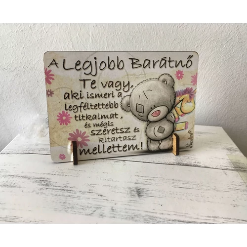 Kis fa tábla - A legjobb barátnő