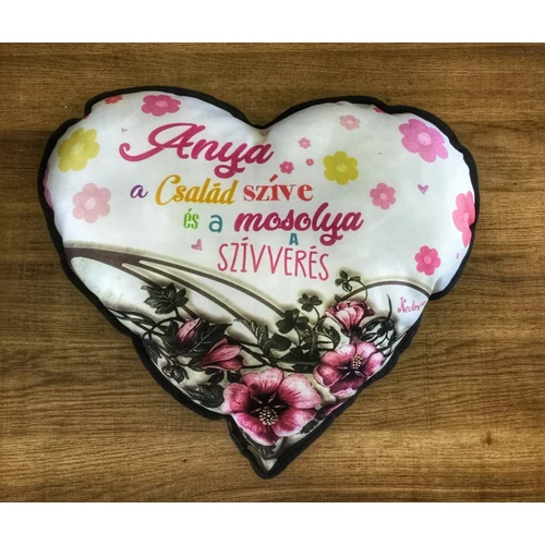 Kicsi szív párna - Anya a család szíve