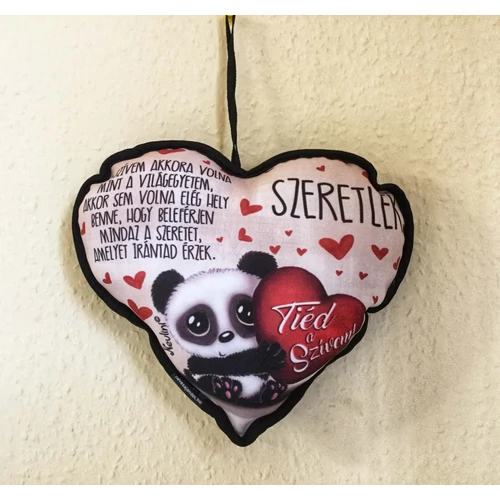 Kicsi szív párna-Szívem akkora