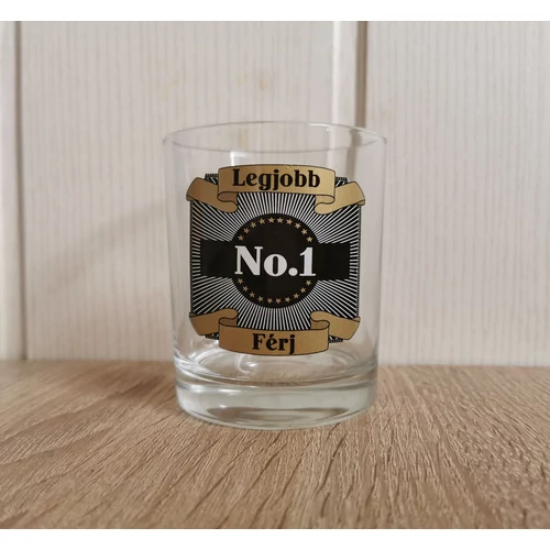 Whiskey pohár- Legjobb férj