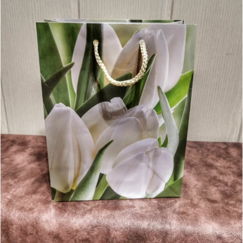 Ajándéktasak - nagy lakk - tulipán