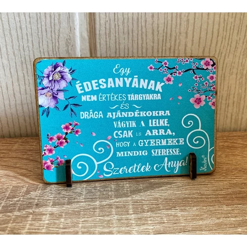 Kis fa tábla - Egy édesany