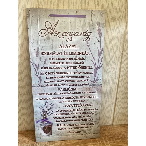 Dísztábla nagy - Az anyaság