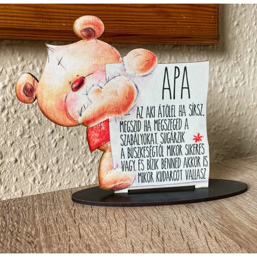 Talpas Tábla macis - Apa az aki átölel