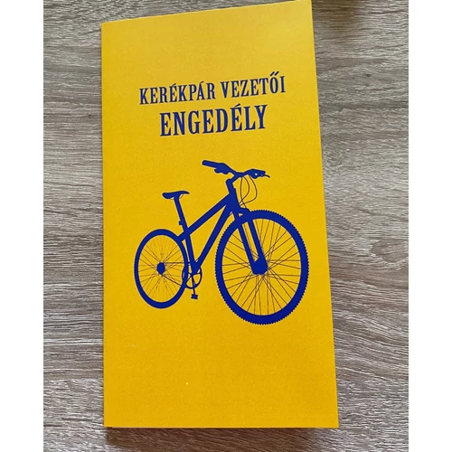 Bizonyítvány - Kerékpár vezetői engedély