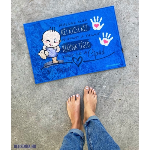 Lábtörlő - Két kicsi kéz- Ajándék babáknak - Ajándék ötlet babalátogatóba