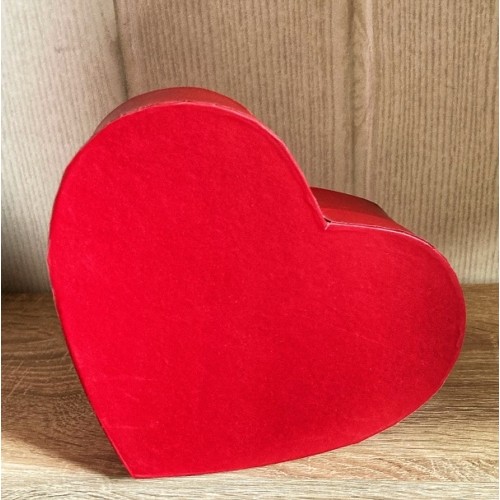 Díszdoboz szív 22cm piros - szerelmes ajándék