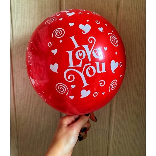 Lufi csomag piros I love you - Szerelmes ajándékok - Valentin napi ajándékok