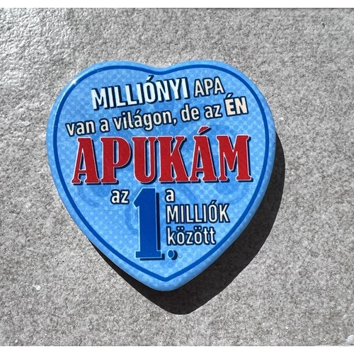 Kerámia hűtőmágnes  - Apukám