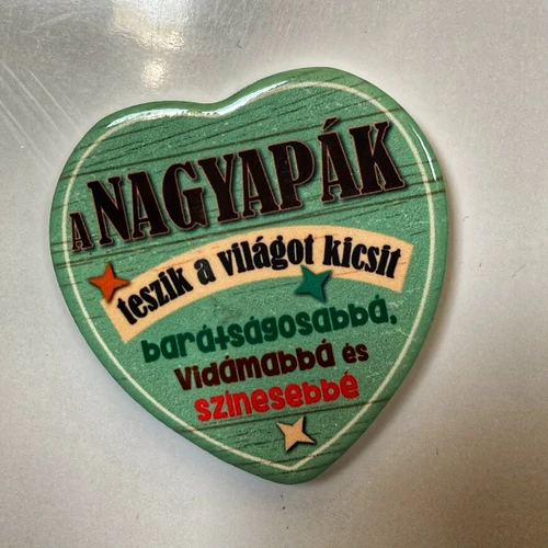 Kerámia hűtőmágnes  -Nagyapák