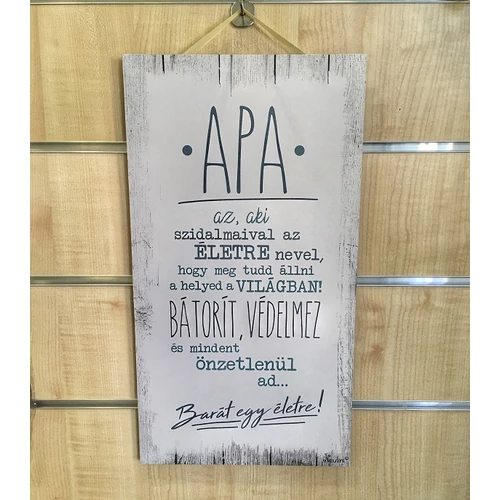 Dísztábla - Apa az aki