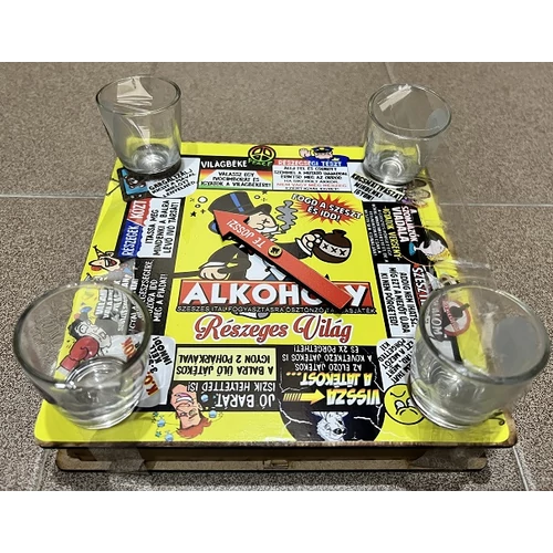 Társasjáték-Alkoholy pörgetős