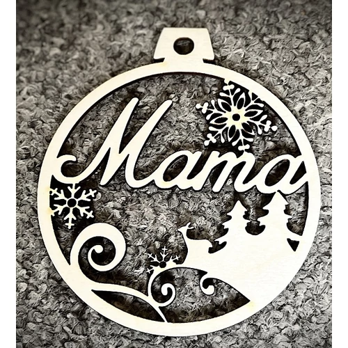 Karácsonyi Díszgömb - Mama
