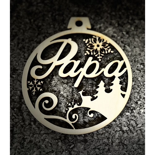 Karácsonyi Díszgömb - Papa