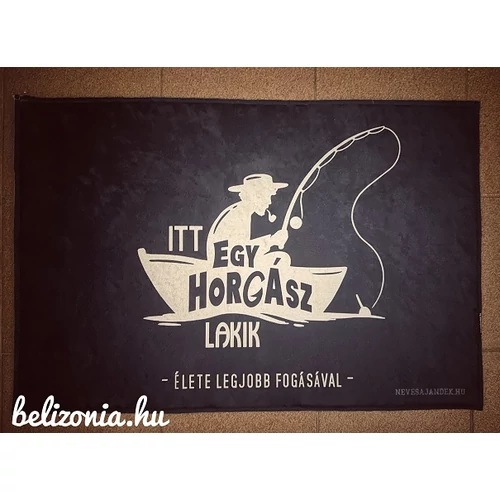 Lábtörlő -Itt egy horgász lakik 
