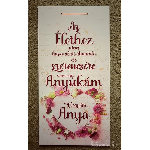 Fa tábla-Az élethez nincs használati