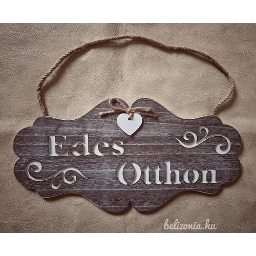Ajtódísz Édes otthon  felirattal nagy