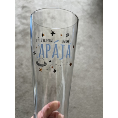 Sörös pohár -A világegyetem legjobb Apukája - Ajándék Apának - Apák napi ajándék