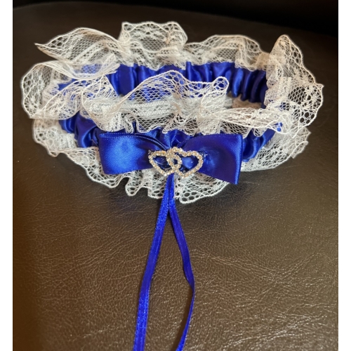 Harisnyakötő kék színű - Ajándék ötlet lánybúcsúra - Esküvőre