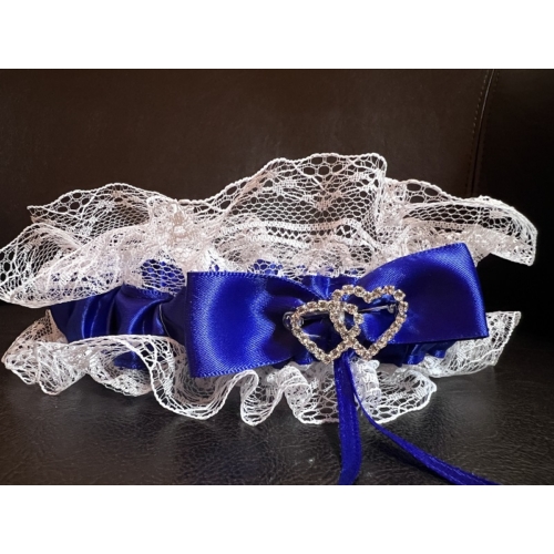 Harisnyakötő kék színű - Ajándék ötlet lánybúcsúra - Esküvőre