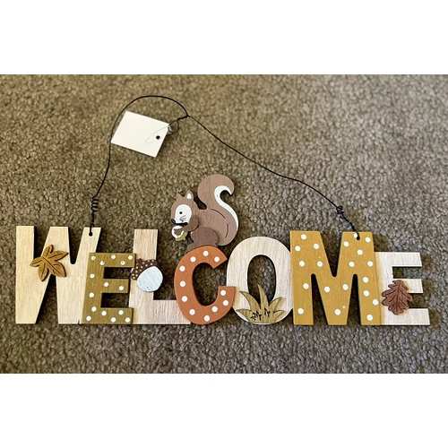 Ajtódísz - Welcome felirattal