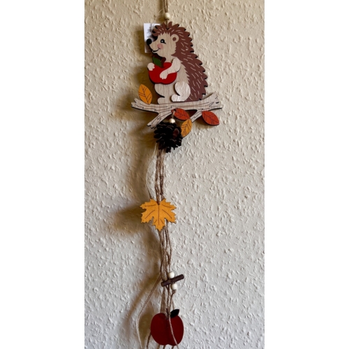 Ajtódísz - Sünivel  - őszi dekorációs ötlet