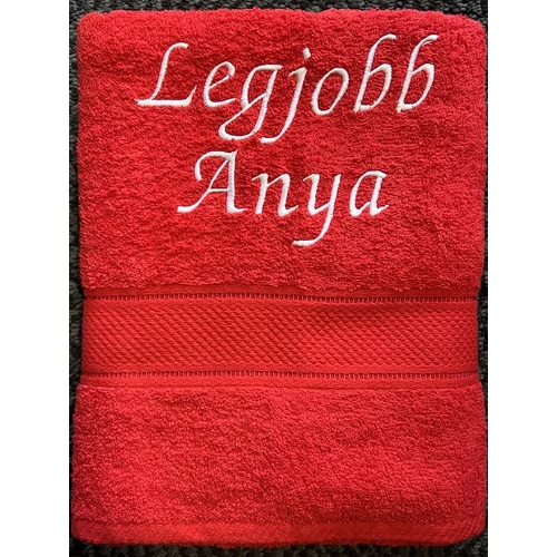 Törölköző - Legjobb Anya piros színű