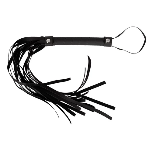 FLOGGER - BŐR HATÁSÚ MINIKORBÁCS (FEKETE) 