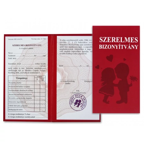 Bizonyítvány - Szerelmes2