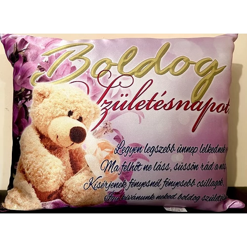 Párna - Boldog Születésnapot - Ajándék ötlet születésnapra