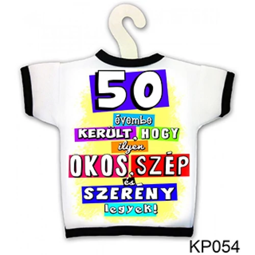 Üvegpóló - 50évembe került - Születésnapi ajándék ötlet