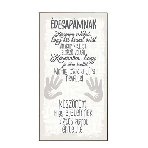 Hűtőmágnes - Édesapámnak köszönöm