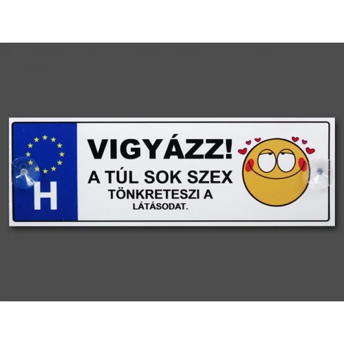 Rendszámtábla - Vigyázz