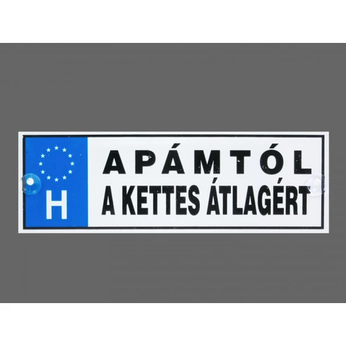 Rendszámtábla - Apámtól