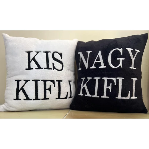 Hímzett Páros párna - Kis kifli, Nagy kifli