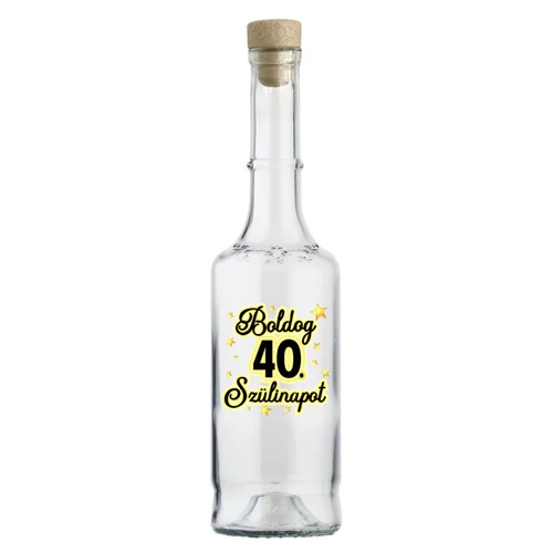 Pálinkás Üveg - Boldog 40. Szülinapot