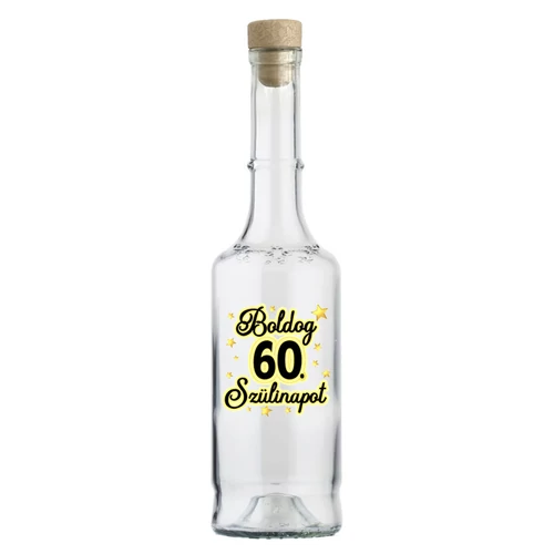 Pálinkás Üveg - Boldog 60. Szülinapot