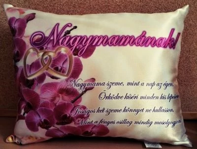 Téglalap párna - Nagymamának - Ajándék Nagymamának