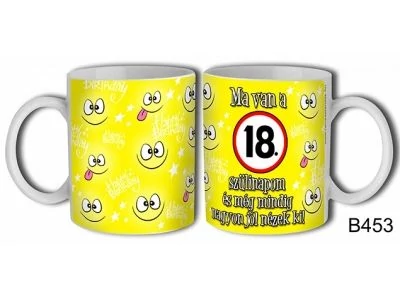 Bögre: ma van a 18.szülinapom - Ajándék születésnapra