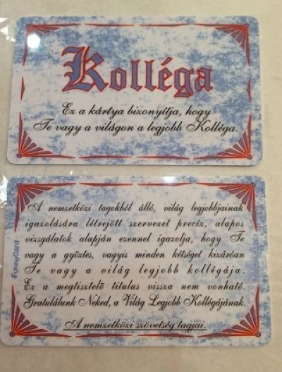 Kártya-Kolléga