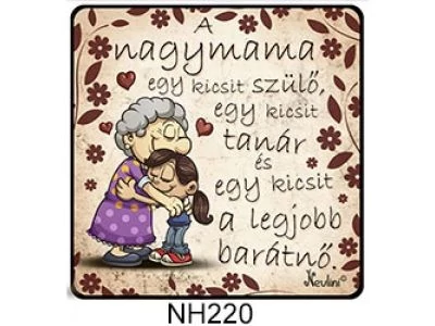 Hűtőmágnes - Nagymama kicsit - Ajándék Nagymamának