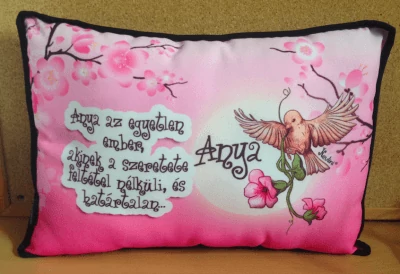 Téglalap párna - Anya az egyetlen - Ajándék Anyukáknak - Anyák napi ajándék