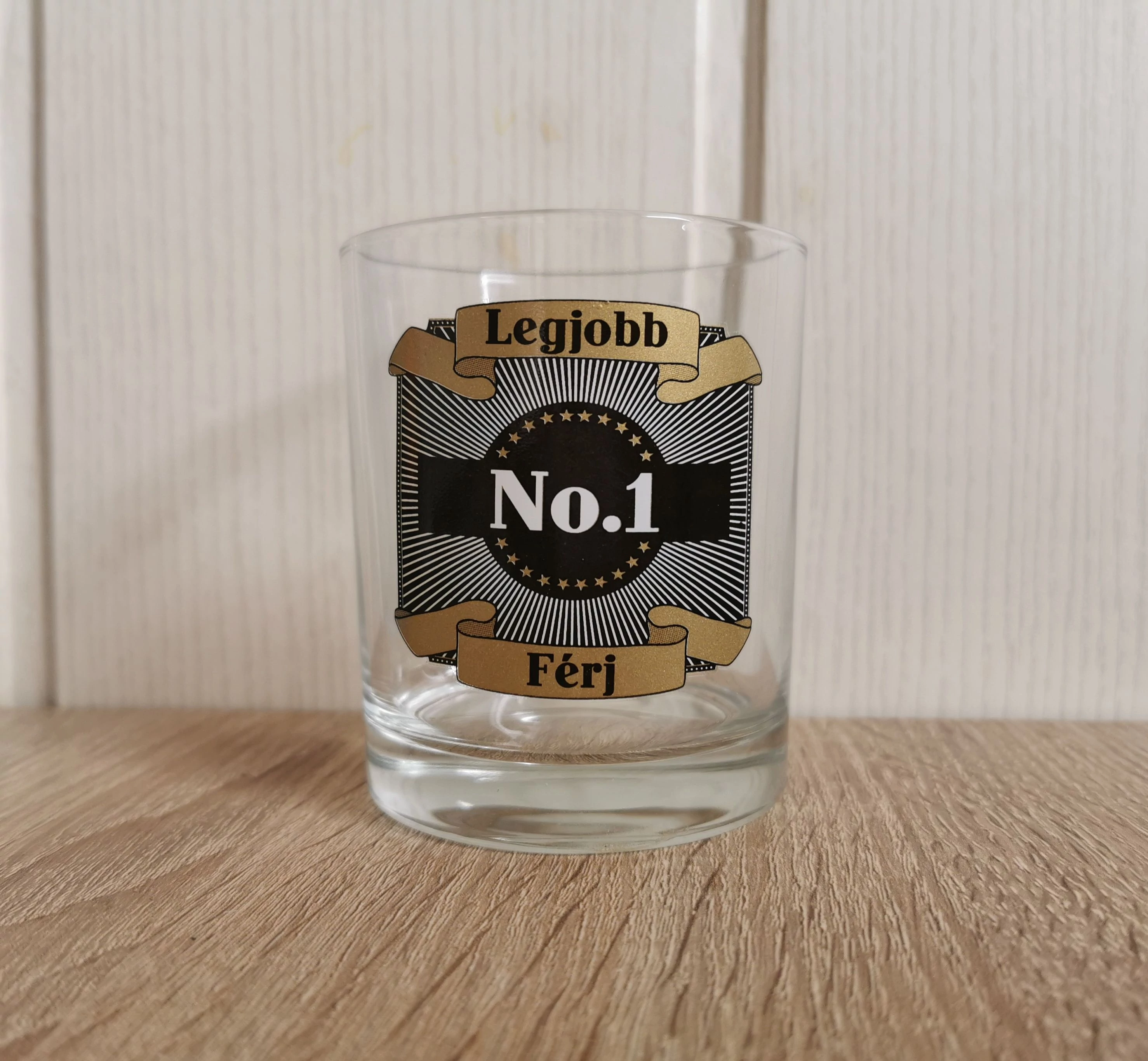 Whiskey pohár- Legjobb férj - Ajándék ötlet férjnek